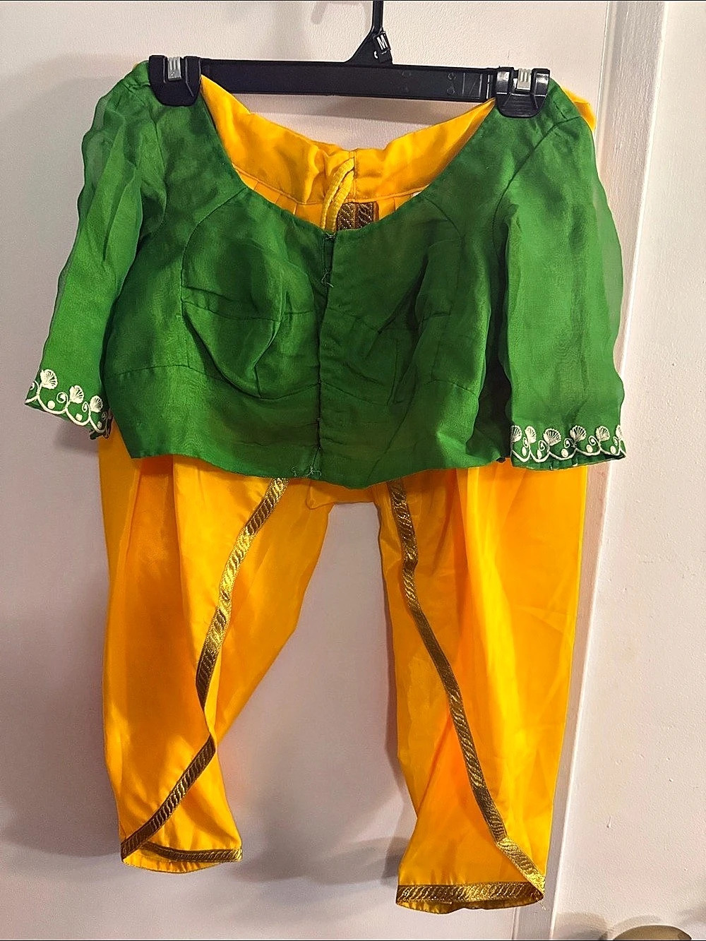 Green & Yellow Harem Pants Like New